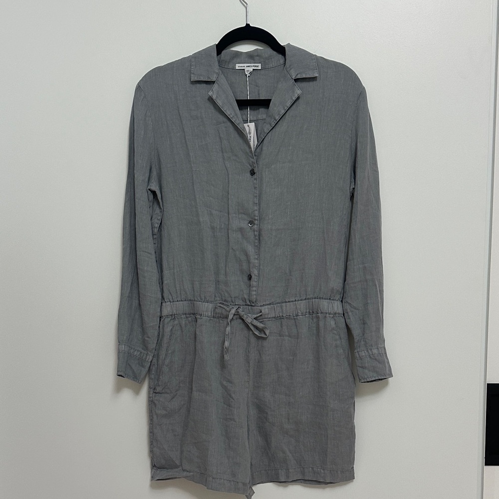 James Perse Gray Romper Size 1 Small NWT